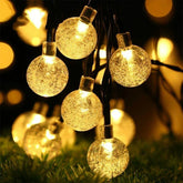 Solar Bubble Ball String Lights Outdoor
